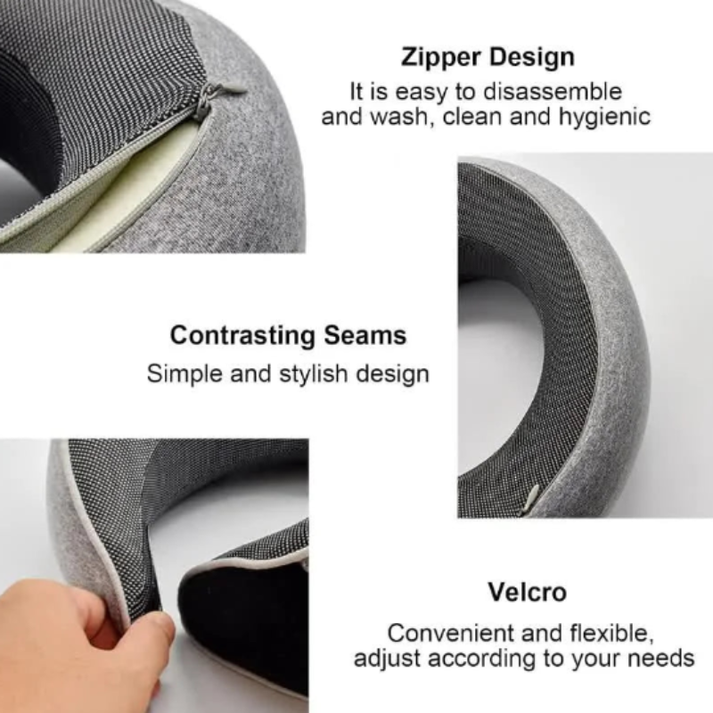 U-Shaped Memory Foam Travel Neck Pillow