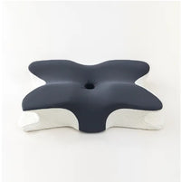 Butterfly-Shaped Orthopedic Memory Foam Pillow Cervical Neck Support Grey