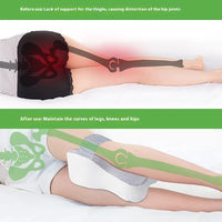 Orthopedic Memory Foam Leg Pillow with Adjustable Strap Grey